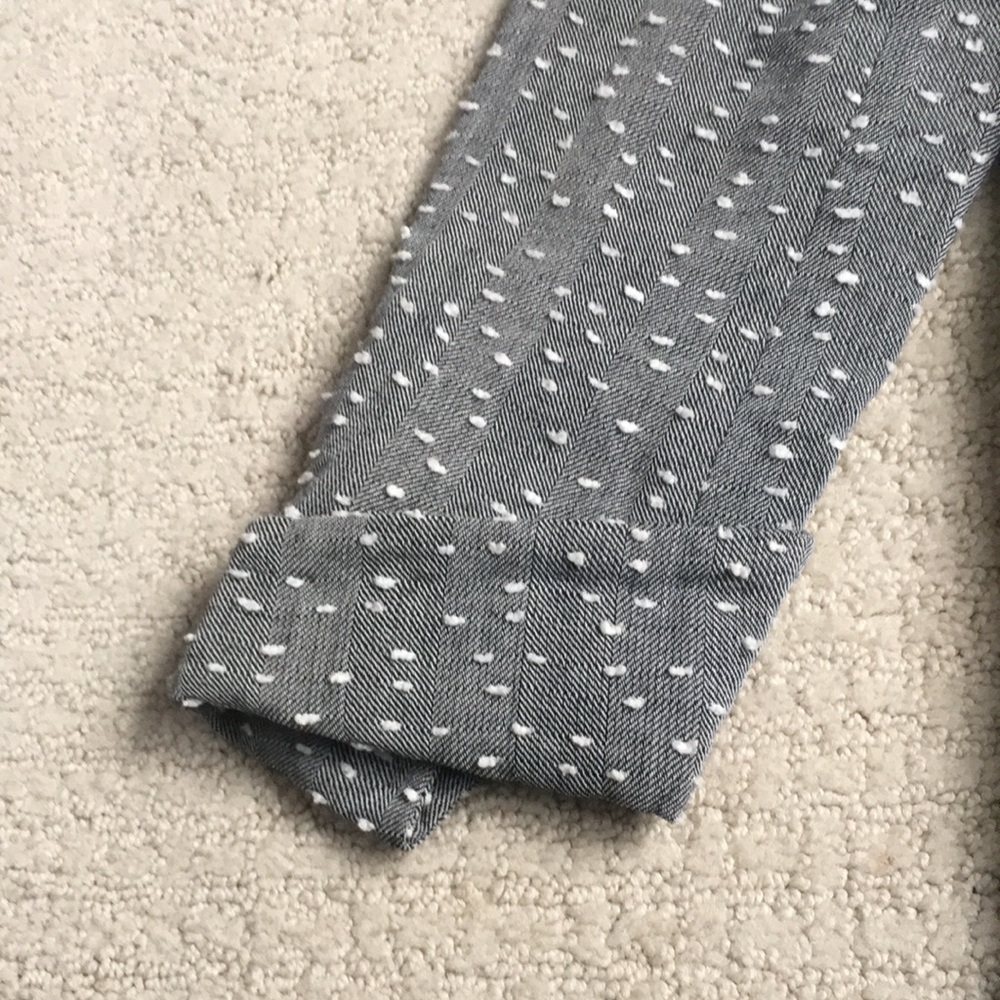 🇨🇦 100% Wool Pencil Skirt & Jacket Set - Size 2 - Gray/White • Made in Canada - Picture 4 of 16